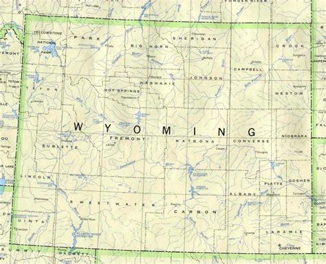 Printable Road Map Of Wyoming - Printable Maps