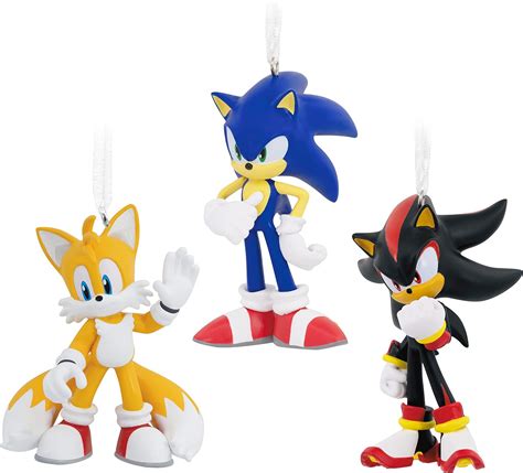 Buy Hallmark Sonic The Hedgehog, Shadow, and Tails Christmas Ornaments ...