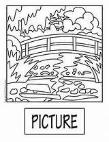 Monet Printable Coloring Pages Sketch Page sketch template
