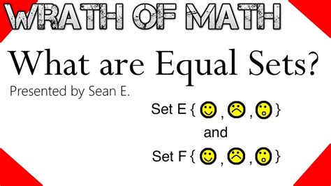 What are Equal Sets? - YouTube