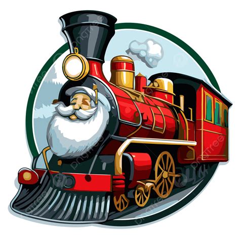 Cartoon Santa S Special Train Is Being Displayed In The Round Area ...