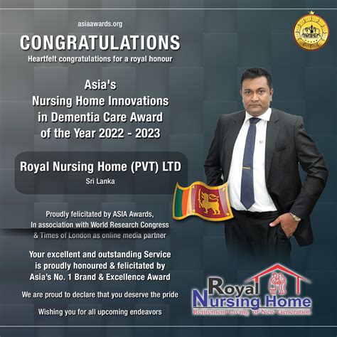 Royal Nursing Home PVT LTD has bagged Asia's Nursing Home Innovations ...