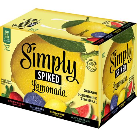 Simply Spiked Lemonade 24/12oz cans - Beverages2u