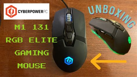 CyberPowerPC Elite M1 131 RGB Gaming Mouse Unboxing & Showcase - YouTube