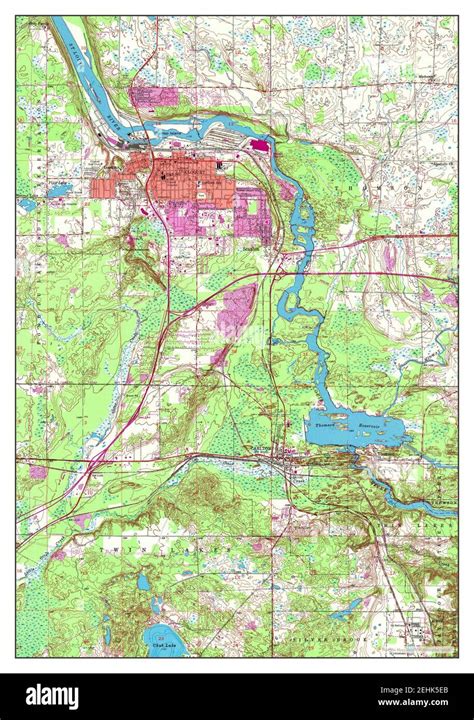 Cloquet, Minnesota, map 1954, 1:24000, United States of America by Timeless Maps, data U.S ...