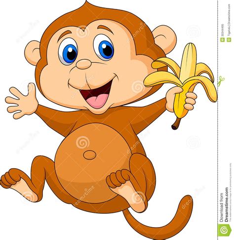 Cute monkey cartoon eating banana | Cute monkey, Cartoon monkey, Cartoon animals