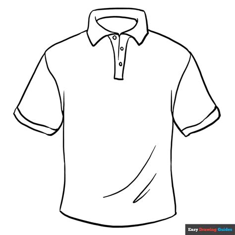 Shirt Coloring Page | Easy Drawing Guides