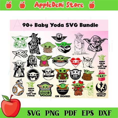 Baby Yoda Svg Bundle - Inspire Uplift