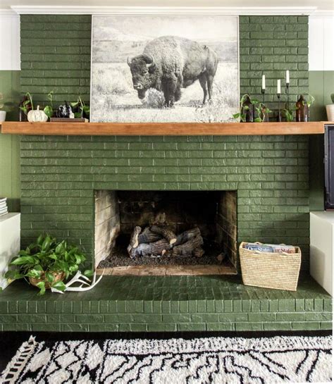 Simple Modern Boho Fall Mantle (And yes, we have a mantle now ...