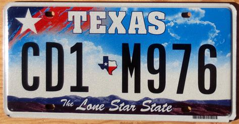 2012 base Texas vg+ (colorful base) | Automobile License Plate Store ...