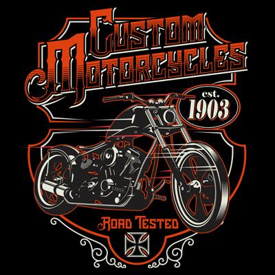 Custom Motorcycles T-shirt design | Tshirt-Factory