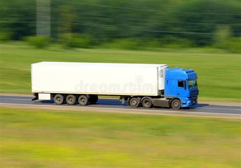 Truck driving on a road stock photo. Image of freight - 42733712