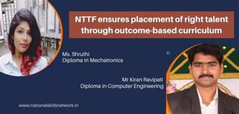 NTTF ensures placement of right talent through outcome-based curriculum