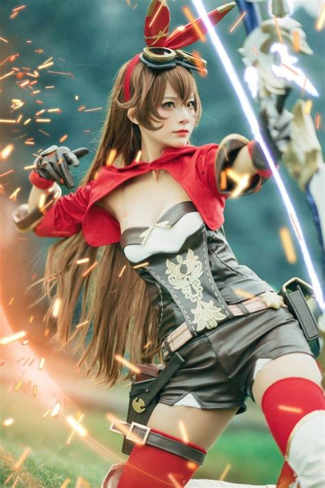 Game genshin impact amber cosplay costume c00159 – Artofit