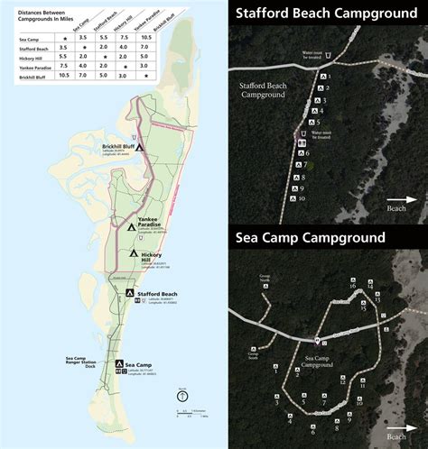 Cumberland Island Map | Color 2018