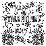 Premium Vector  Happy Valentines Day Coloring Page For Kids sketch template