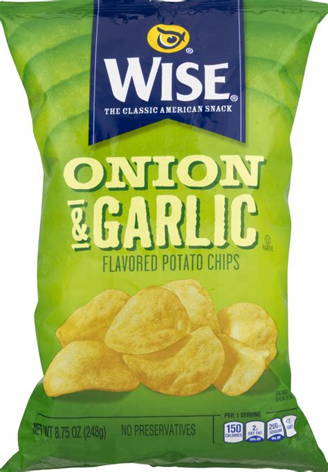 Wise Foods Onion and Garlic Flavored Potato Chips 8.75 oz. Bag (3 Bags) - Walmart.com