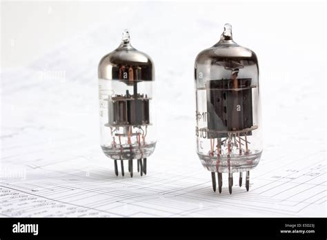 electron tube on the wiring diagram Stock Photo - Alamy