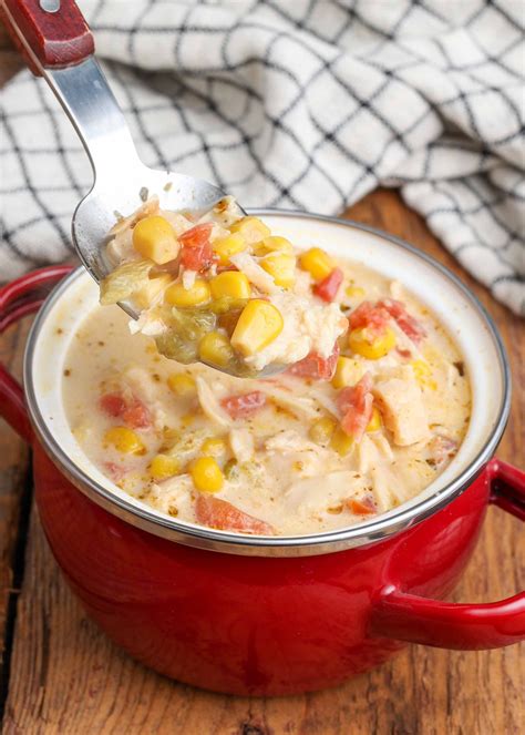 Creamy Corn Chowder with Chicken - Vegetable Recipes