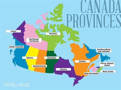 Pattern for Canada Map // Canada Provinces and Territories // SVG Cut ...