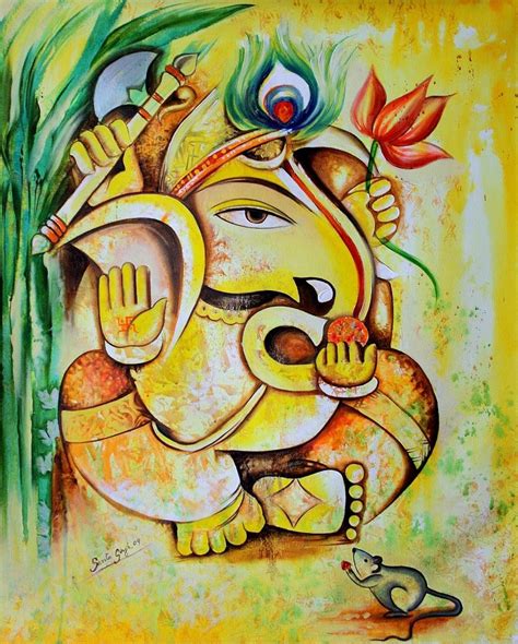 25 Beautiful Paintings Of Lord Ganesha