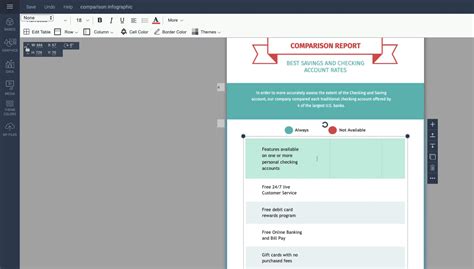 How to Make an Interactive Comparison Chart