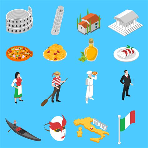 German Culture Traditions Isometric Icons Collection 474484 Vector Art at Vecteezy