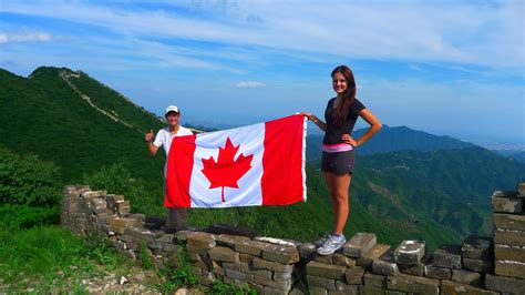 Go Canada Go! Represent, on the Great Wall of China. | Great wall of china, My travel, Photo