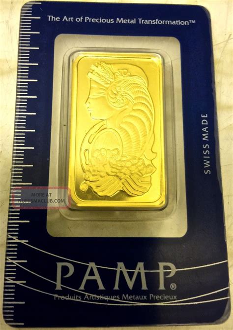 1 Oz Pamp Suisse Gold Bar (in Assay) Troy Ounce Fine Gold