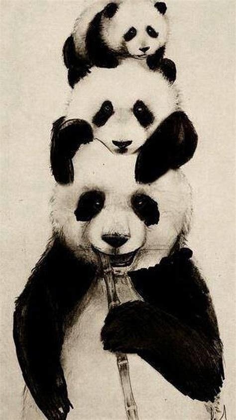 Download Cute Panda Family Wallpaper | Wallpapers.com