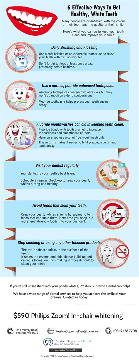 Preston Dentist Tips: 6 Effective Ways to get Healthy, White Teeth