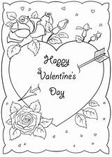 Biglietti San Valentino Da Colorare sketch template