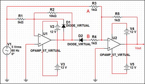 Precision full wave rectifier circuit