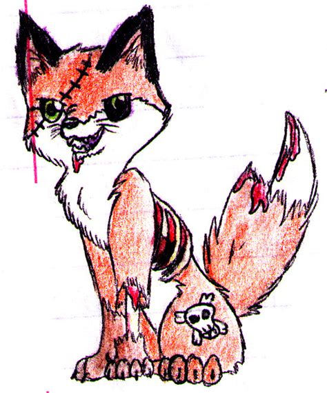 Zombie Fox by angeldemonpinkpup on DeviantArt