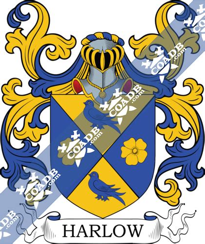 Harlow Family Crest, Coat of Arms and Name History