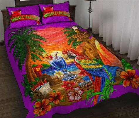 Margaritaville Parrot Beach Sunset Purple Quilt Set in 2022 | Quilt sets bedding, Quilt sets ...