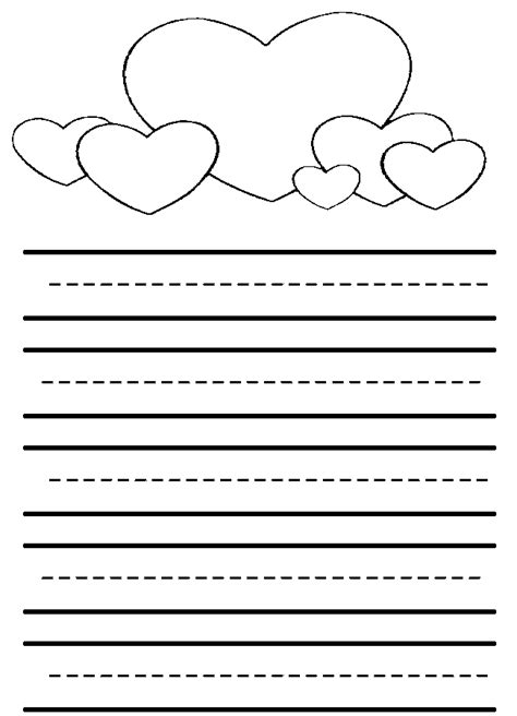 Heart Lined Paper | Crafts for kids | Pinterest | February holidays, Pre kinder and Literacy