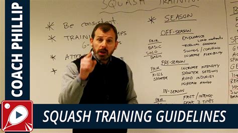 Squash Tips: Squash Training Guidelines - YouTube