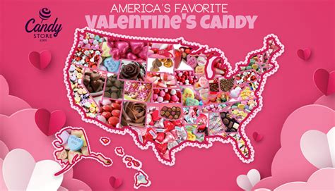 Valentine's Candy Data Map 2023 - Michigan Mama News