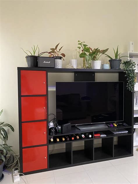 Black Black TV Storage Unit LAPPLAND IKEA Models and Price - Decosouq