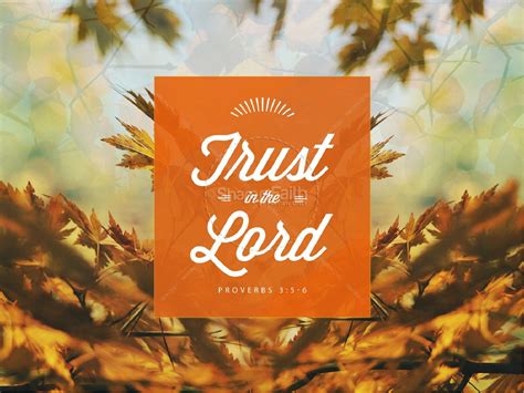 Trust in the Lord Ministry PowerPoint | Clover Media