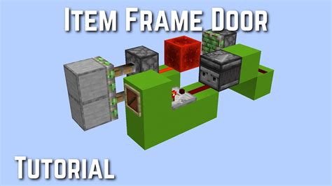 How To Build An Item Frame Door In Minecraft | Webframes.org