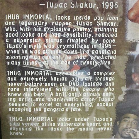 Thug Immortal: The Tupac Shakur Story NEW! DVD,RAP,Rare Footage,Interviews,Death 799408827 | eBay