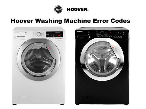 Hoover Washing Machine Error Codes - Here Are The Solutions