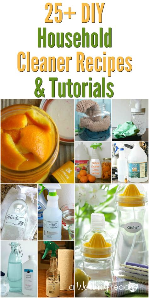 25 DIY Household Cleaner Recipes & Tutorials