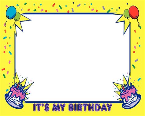 Free Birthday Frames, Download Free Clip Art, Free Clip Art on Clipart ...