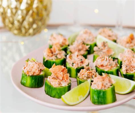 Salmon and cucumber canapes - Nadia Lim | Recipe | Healthy crockpot recipes, Healthy crockpot ...