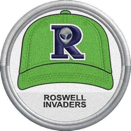 Roswell Invaders baseball cap logo. Pecos League (MiLB) Minor League ...