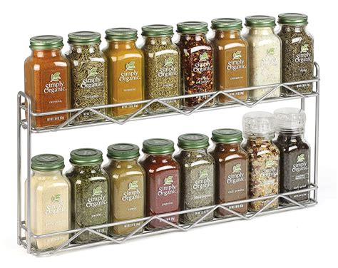 Simply Organic Filled Spice Rack, 10.63 Pound, Wall Mounted Only ...