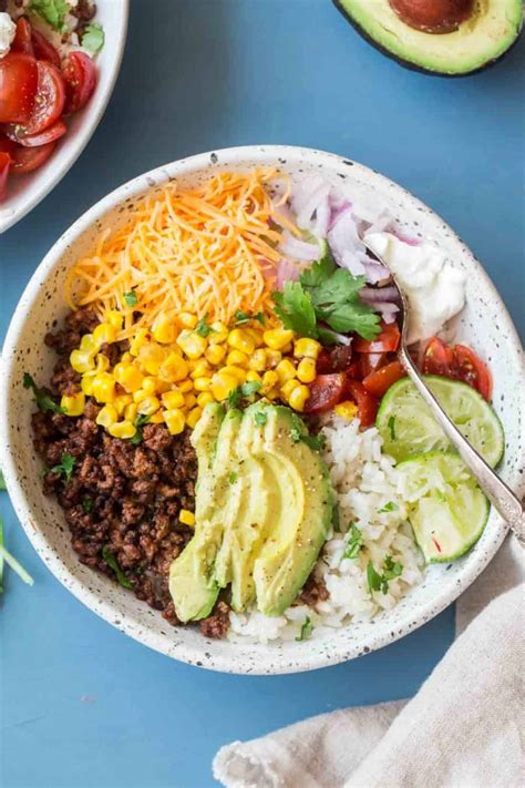 Simple Taco Bowl Recipe - Valentina's Corner